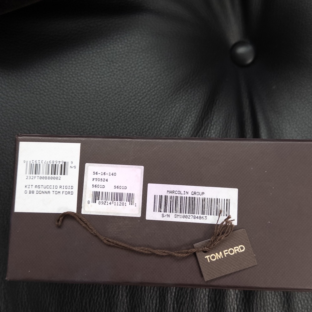 Tom Ford Romy FT1032 ECO Polarized Hexagonal Sunglasses in Shiny Black - Picture 8 of 8